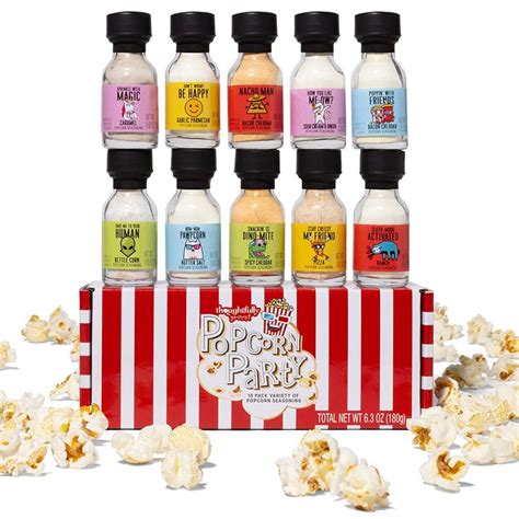 Thoughtfully Gourmet, Popcorn Party Seasoning Sampler, Vegetarian ...