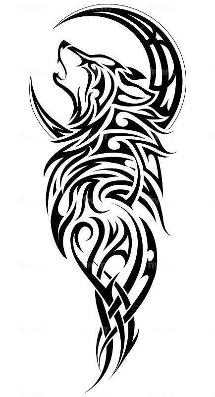 Tribal Art Tattoos, Tribal Wolf Tattoo, Wolf Tattoo Sleeve, Men Tattoos Arm Sleeve, Tattoo ...