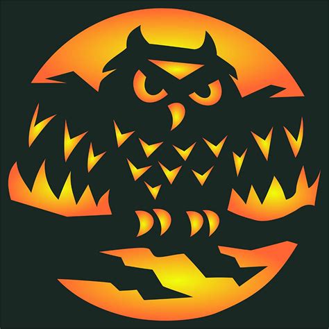 pumpkin owl stencil - Google Search | Owl templates, Owl pumpkin carving, Owl stencil