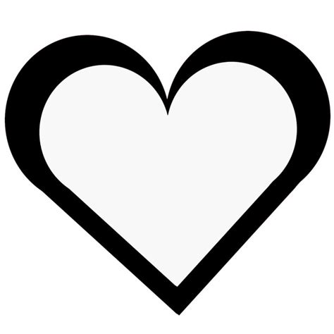 Valentine Heart Outline - ClipArt Best