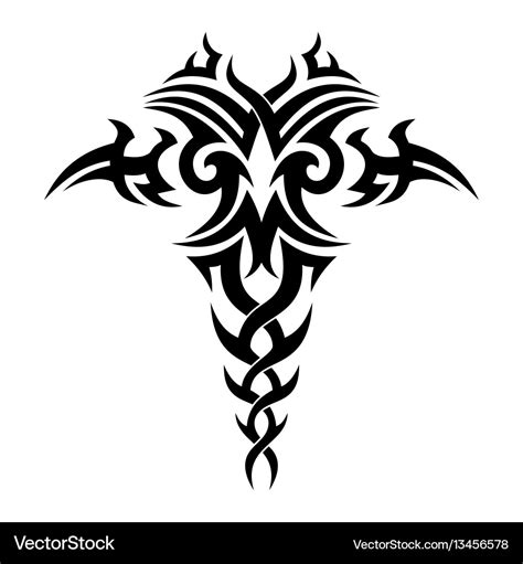Tribal tattoo design Royalty Free Vector Image