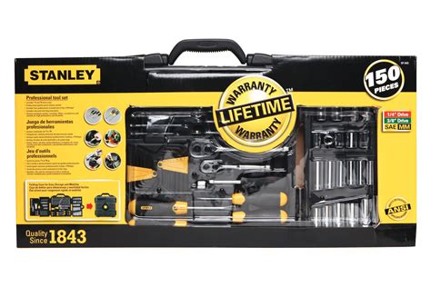 Stanley Tools 150 Pieces Mechanics Tool Set 76174975437 | eBay