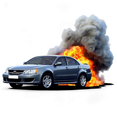 Download Car Crash Fire Explosion Png Eju80 | Wallpapers.com