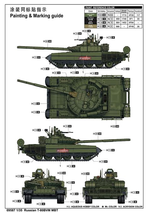 Trumpeter 09587 1:35 Russian T-80BVM MBT Plastic model kit New Armour Toys & Hobbies Models & Kits