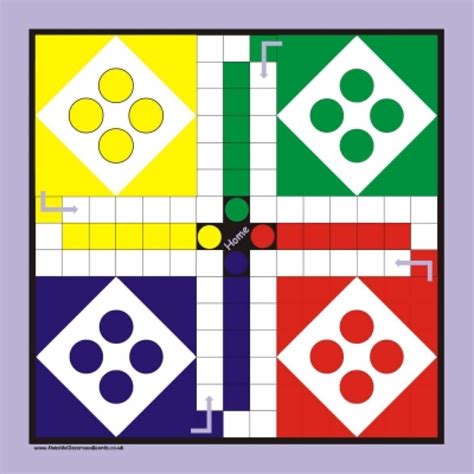 Ludo Game Board Printable