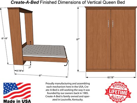 Queen Size Deluxe Murphy Bed Kit, Vertical- Buy Online in United Arab Emirates at Desertcart ...