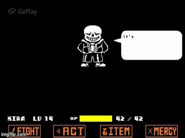 sans fight - Imgflip