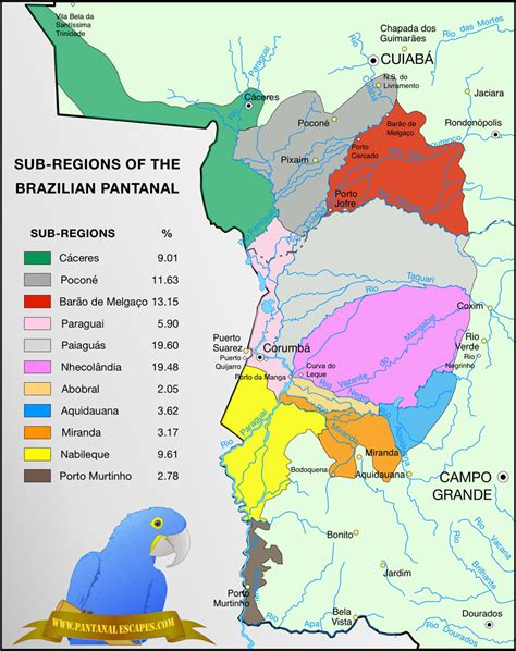 Pantanal Escapes - Pantanal Map