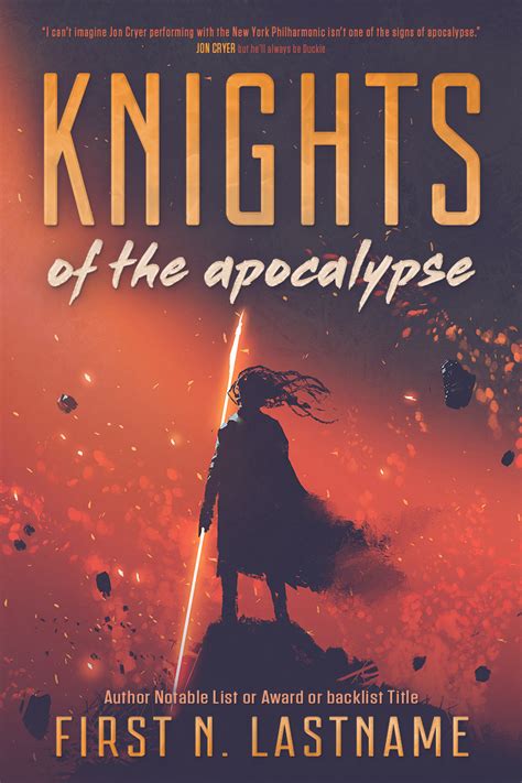 Science Fantasy Premade Book Cover: Knights of the Apocalypse