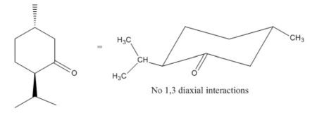 Do (-) menthone and (+) isomenthone have torsional strain, angle strain, or steric strain? How ...