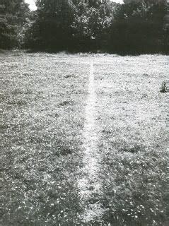 A line made by walking (1967) by Richard Long