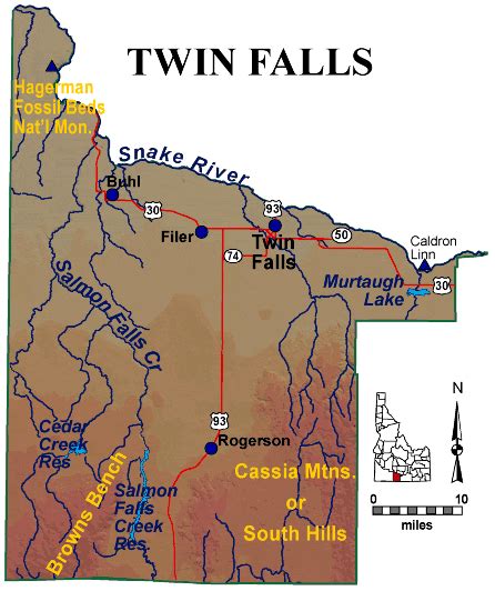 Map Of Twin Falls Idaho - Maping Resources