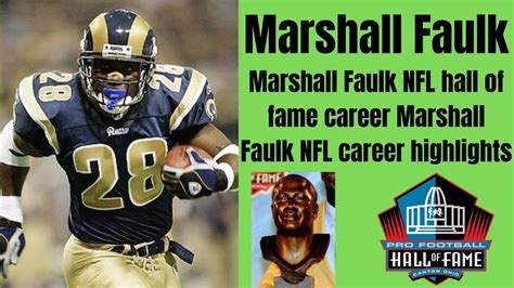 Marshall Faulk NFL hall of fame career | Marshall Faulk NFL career ...