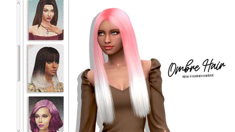 Ombre Hair CC: It's Time You Added Some Color to the Sims 4! — SNOOTYSIMS