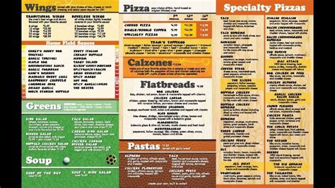 Menu at Hall Of Fame Pizza & Wings pizzeria, Bettendorf