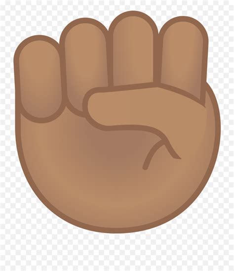 Fist Emoji Png Picture - Raised Fist Dark Skin Tone,Fist Pump Emoji ...