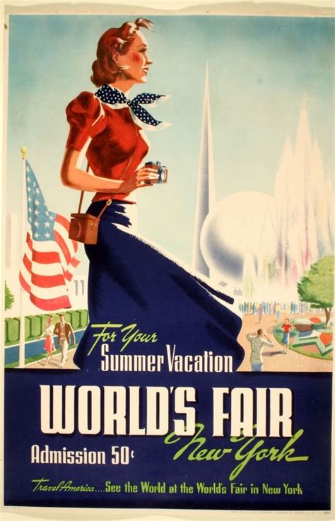 1939 worlds fair poster | World's fair, Travel posters, New york poster