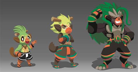 ArtStation - Grookey Evolution