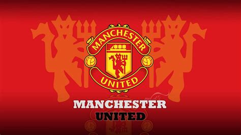 Manchester United Logo In Red Background HD Manchester United ...