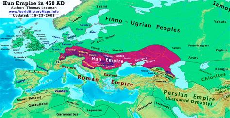 Attila's Hun Empire - World History Maps