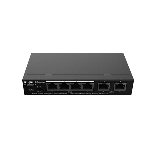 Networking :: Network Switches :: Managed POE Switches :: Reyee 6 Port Gigabit PoE+ Smart Switch ...