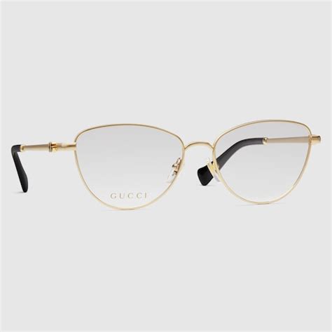 Cat eye optical frame in gold | GUCCI® US