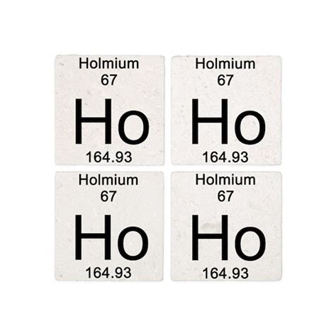 Periodic Table Holmium Tile Coaster by Science_Lady - CafePress