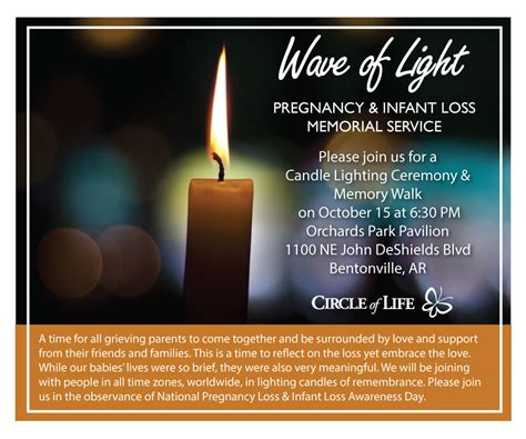 Worldwide Candle Lighting - Oct. 15 – NWA Circle of Life Hospice