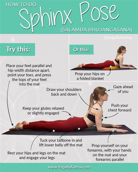 Yoga Tutorial: How to Do Sphinx Pose - Yoga by Karina