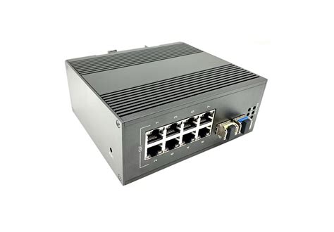 Outdoor Industrial Ethernet Switch 8 Port POE PSE 220v AC Input Support PoE+