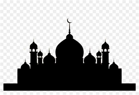 Mosques Silhouettes Free Vector - Mosque Silhouette Vector Png ...