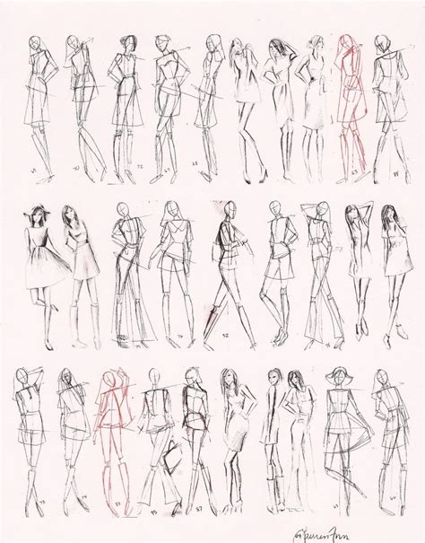 Gesture Fashion Figures (1 minute & 5 minutes) | Fashion figures ...