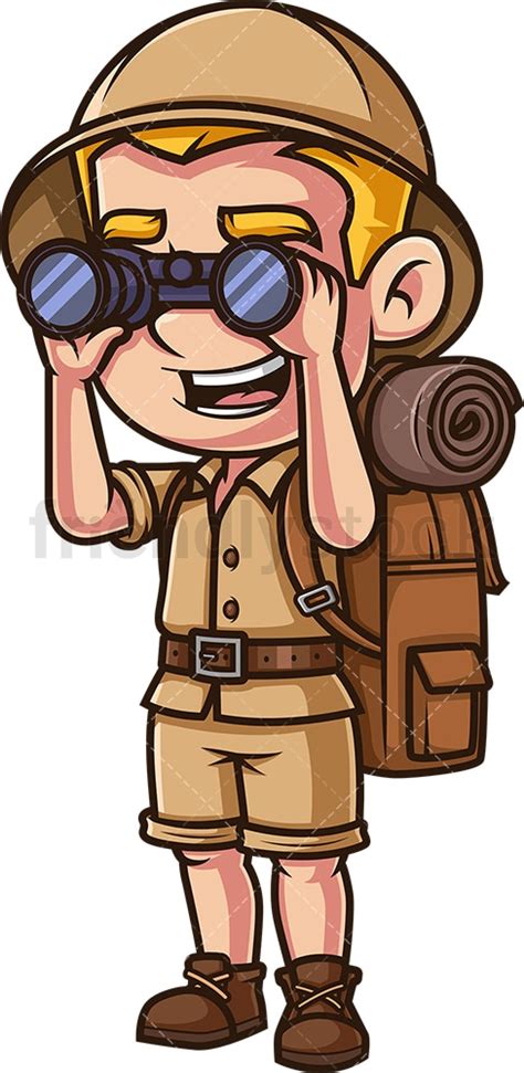 Free Clipart Man Looking Through Binoculars Image