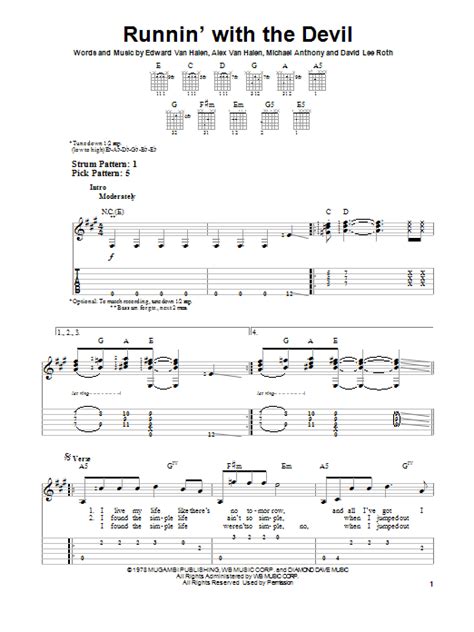 Runnin' With The Devil | Sheet Music Direct