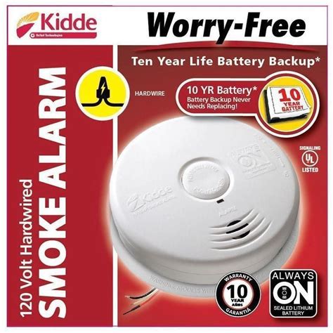 Kidde Battery Operated Talking Smoke Alarm - 10 Year Battery