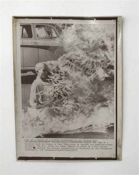 Iconic Original 1963 Burning Monk Press Photo Historical Photography ...