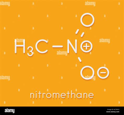 Nitromethane nitro fuel molecule. Used as fuel to power rockets, drag ...