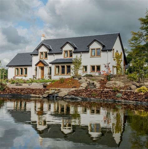 Welcoming home in the scottish highlands | Dream house exterior, Timber frame homes, House styles