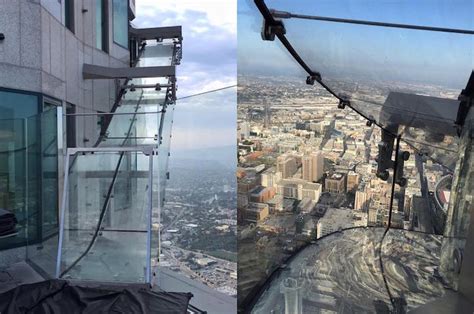 Thrilling Glass Slide at 1,000 Feet Above Los Angeles Opens to the Public