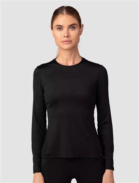 Fox Racing Women's Tecbase Long Sleeve Shirt in Black