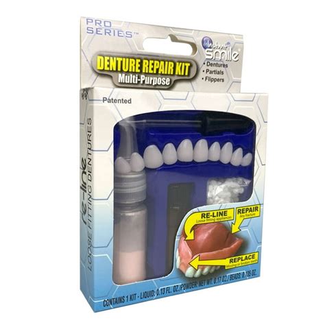 Complete Denture Repair Kit Multi-purpose with Teeth - Walmart.com ...