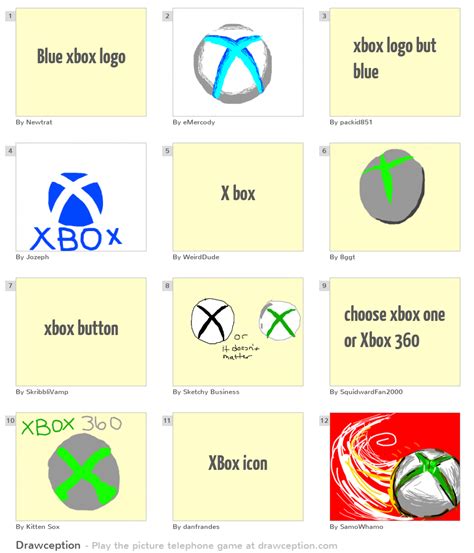 Blue xbox logo - Drawception