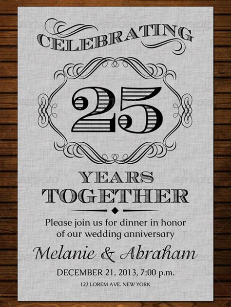 FREE 25+ Beautiful Anniversary Invitation Card Designs in PSD | AI | MS Word | Apple Pages ...