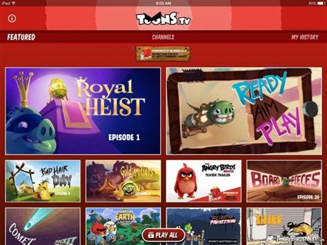 Rovio Toons Tv Featured Videos Screen | AngryBirdsNest