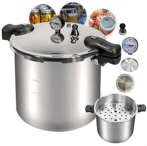 Denali Canning 23 Quart Pressure Canner & Cooker | Induction Compatible ...