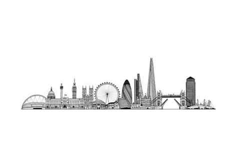 London Skyline Drawing A2 London Landmarks Drawing London - Etsy UK ...