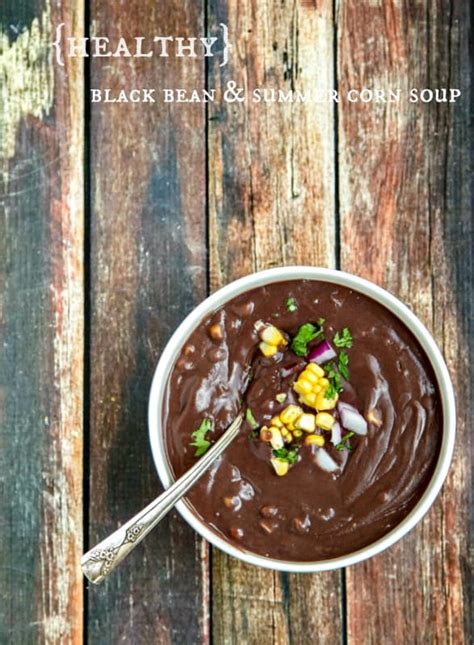 Black Bean Soup With Fresh Summer Corn