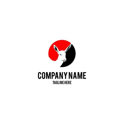 Springbok head logo design. Awesome a springbok silhouttel logo 23754516 Vector Art at Vecteezy