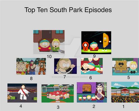 Top Ten South Park Episodes by Desroyer334545 on DeviantArt