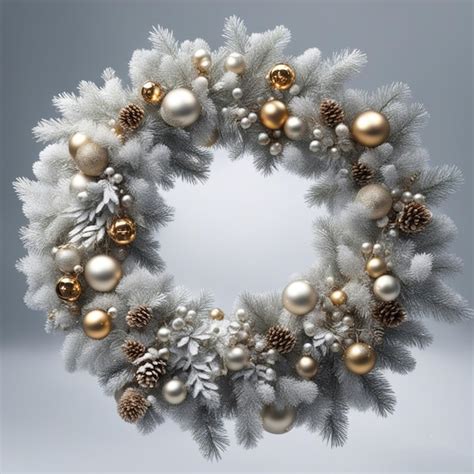 Premium AI Image | glitter christmas wreath